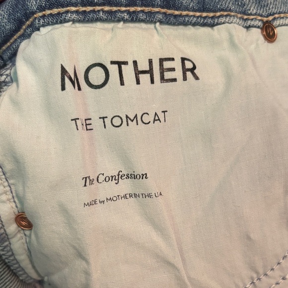 MOTHER Blue Distressed Boyfriend Jeans - Picture 7 of 7